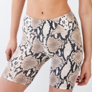 TNA snake print bike shorts size medium
